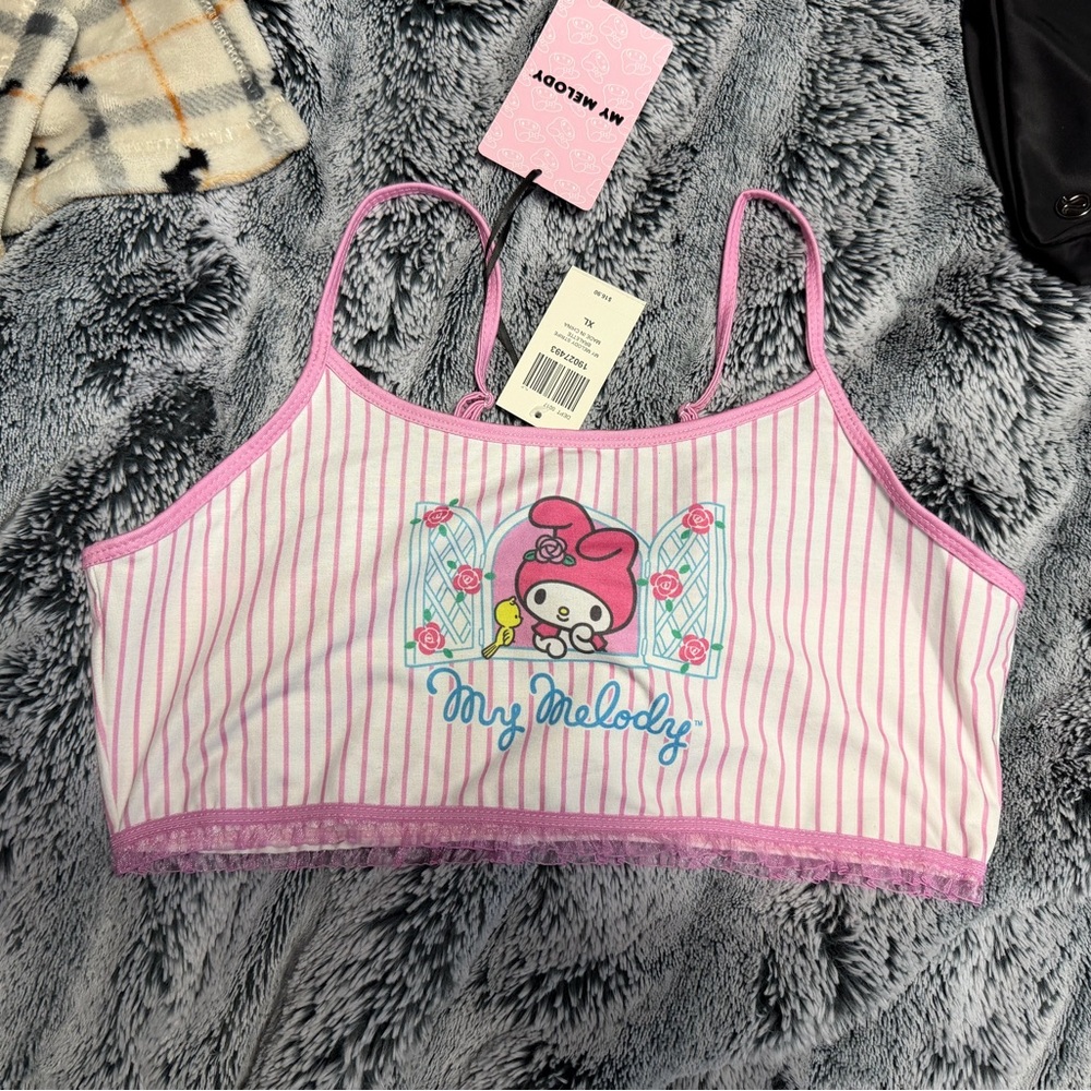 Sanrio My Melody Pink Striped Bandeau